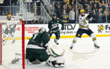 Garrett Schifsky scored in OT to lift Michigan past MSU (Photo: Michigan athletics)